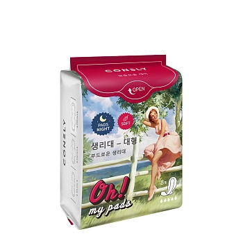 CONSLY Прокладки гигиенические ночные / Oh! My Pads Consly 8 шт, фото 2
