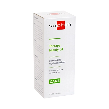 SOPHIN Масло интенсивное для ногтей и кутикулы с экстрактом зелёной сливы / THERAPY BEYTY OIL 12 мл, фото 2