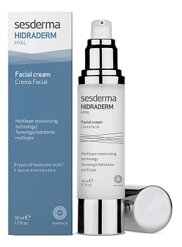 SESDERMA Крем увлажняющий для лица, профилактика и терапия кожного старения / HIDRADERM HYAL 50 мл, фото 2