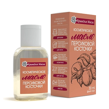 КРЫМСКИЕ МАСЛА Масло косметическое персиковой косточки / Крымские масла 30 мл, фото 2