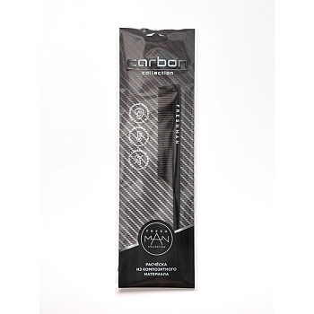 FRESHMAN Расческа для моделирования и стрижки с хвостом / Collection Carbon, фото 3