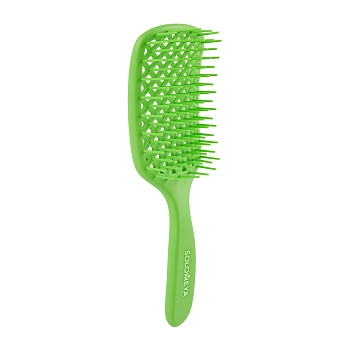 Арома-расческа вентилируемая, зеленое яблоко / Aroma-vented hair brush, Green Apple