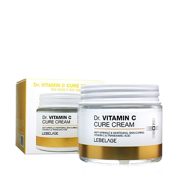 LEBELAGE Крем антивозрастной выравнивающий рельеф для лица с витамином С / Lebelage Dr.Vitamin C Cure Cream 70 мл, фото 2
