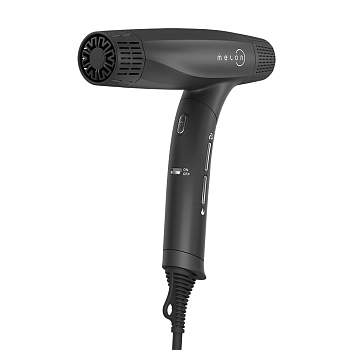 MELON PRO Фен профессиональный для волос складной Hag 7, ионизация, черный матовый, диффузор, 2000W, фото 3