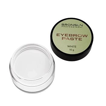BRONSUN Паста для бровей, белый / Eyebrow Paste WHITE 10 гр, фото 4
