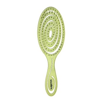Био-расческа подвижная для волос, зеленая / Detangling Bio Hair Brush Green