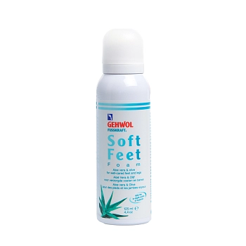 GEHWOL Пенка с гиалуроновой кислотой, алоэ вера и масло оливы / Fusskraft Soft Feet 125 мл, фото 3