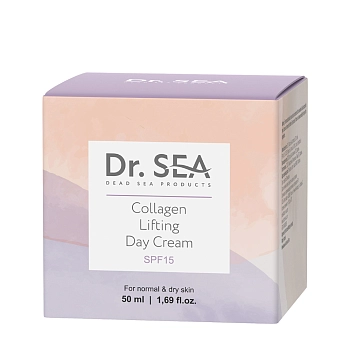 DR. SEA Крем-лифтинг дневной коллагеновый SPF15 / Dr.Sea 50 мл, фото 3