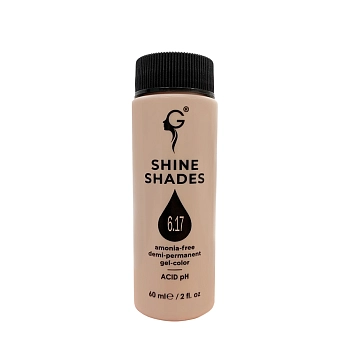 GERA Professional 6.17 гель-краситель для волос без аммиака / Shine Shades 60 мл, фото 2
