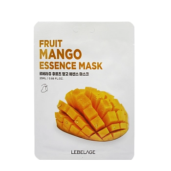 Маска тканевая для лица с экстрактом манго / Lebelage Fruit Mango Essence Mask 25 мл