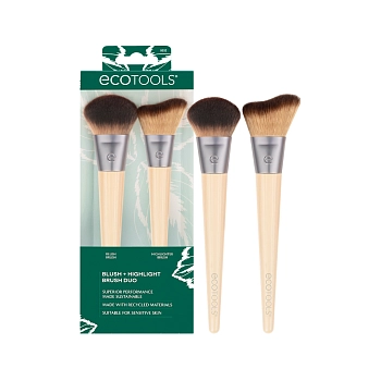 ECOTOOLS Набор кистей для макияжа / New Natural Blush + Highlight Duo, фото 2