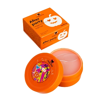 HOLLY POLLY Патчи гидрогелевые для глаз с ниацинамидом и экстрактом тыквы / After Party 60 шт, фото 4