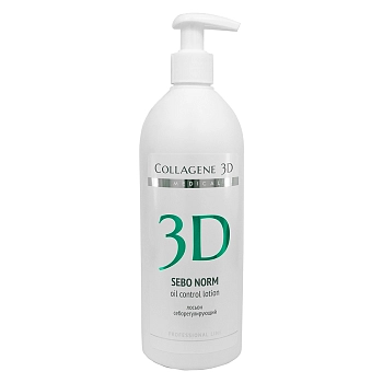 MEDICAL COLLAGENE 3D Лосьон себорегулирующий для лица / Sebo Norm 500 мл, фото 2