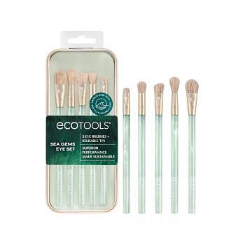 ECOTOOLS Набор для макияжа глаз / Sea Gems Coastal Crush Eye + Tin Set, фото 4