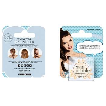 Резинка для волос с подвесом / invisibobble NANO To Be Or Nude To Be