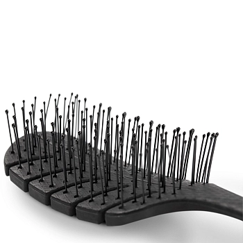 KOSMO SHTUCHKI Расчёска лепестковая малая 5438-M2, черная / KOSMO SHTUCHKI, фото 4