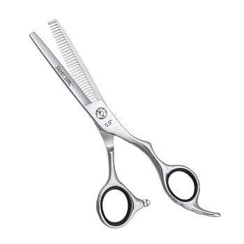 SILVER STAR Ножницы филировочные односторонние эргономичные, гравировка на ручках 5,5