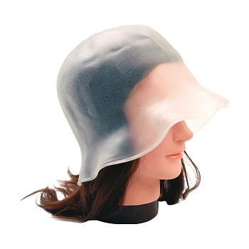 DEWAL PROFESSIONAL Шапочка для мелирования с крючком, силикон (белая), фото 2