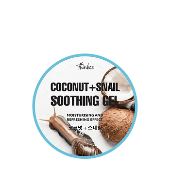 Гель универсальный для лица и тела с экстрактом кокоса и муцином улитки / Thinkco Coconut+Snail 300 мл