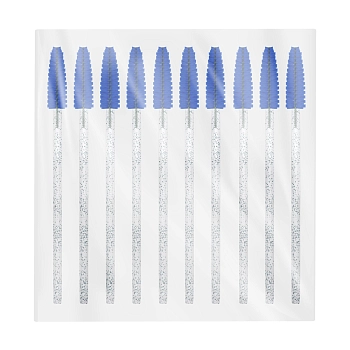 INNOVATOR COSMETICS Щеточки для ресниц и бровей одноразовые голубые с глиттером / INNOVATOR COSMETICS 10 шт, фото 2