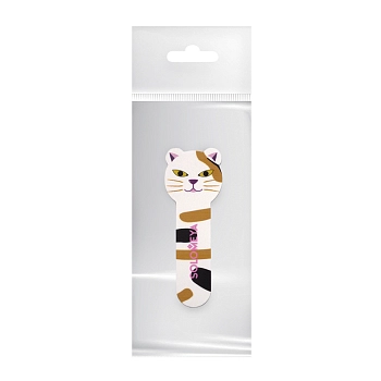 SOLOMEYA Полировщик для натуральных и искусственных ногтей Китти, 400/3000 / Kitty Shiner Cat 2, фото 2