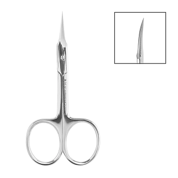 IRISK PROFESSIONAL Ножницы для кутикулы 04NK-09 глянцевые, ручная заточка, длина 9 см, фото 2