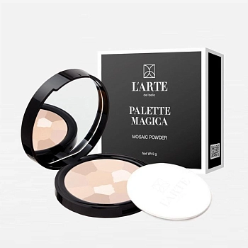 LARTE DEL BELLO Пудра-мозаика компактная для лица, тон 07 / PALETTE MAGICA 7,5 г, фото 2