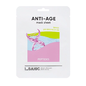 Тканевая маска антивозрастная с пептидами / L.Sanic 25 мл
