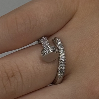 IWOU PROFESSIONAL Кольцо Гвоздь гламур 1шт, фото 3