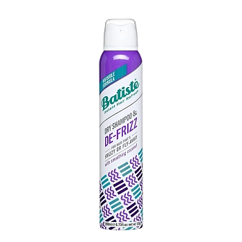 BATISTE Шампунь сухой для непослушных и вьющихся волос / HAIR BENEFITS DE-FRIZZ 200 мл, фото 2