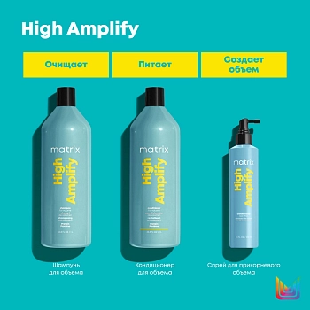MATRIX Кондиционер с протеинами для объема тонких волос / HIGH AMPLIFY 1000 мл, фото 5