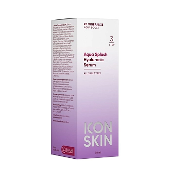 ICON SKIN Сыворотка увлажняющая для лица / Re:Mineralize Aqua Splash 30 мл, фото 4