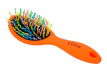 KAIZER Расческа массажная, оранжевая, фото 2