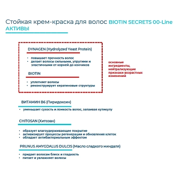 CONCEPT 9.00 крем-краска cтойкая для волос, интенсивный светлый блондин / BIOTIN SECRETS Intensive Very Light Blond 100 мл, фото 5