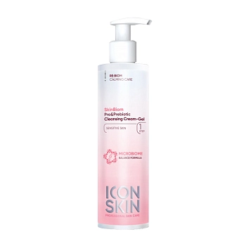 ICON SKIN Крем-гель очищающий для умывания c про- и пребиотиками / SkinBiom 150 мл, фото 4