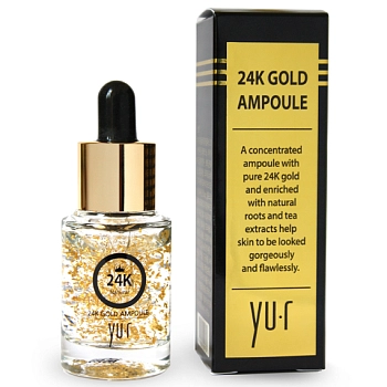 YU.R Сыворотка для лица / 24K Gold  Ampoule 15 мл, фото 2