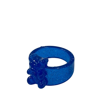 IWOU PROFESSIONAL Кольцо Медвежонок синий космос, фото 2