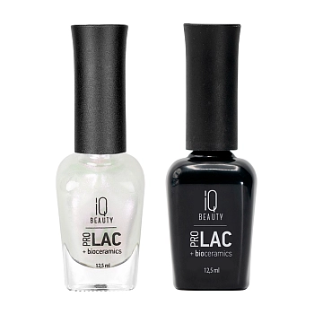 IQ BEAUTY 084 лак профессиональный укрепляющий для ногтей с биокерамикой / Nail polish PROLAC+bioceramics 12,5 мл, фото 2
