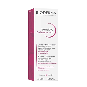 BIODERMA Крем насыщенный для чувствительной кожи / Defensive 40 мл, фото 3