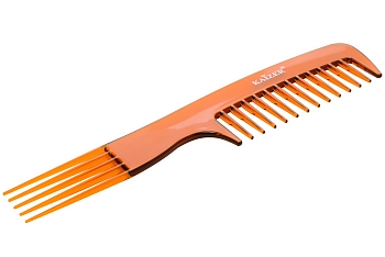 KAIZER Гребень пластиковый с разделителями, цвет коричневый, фото 3