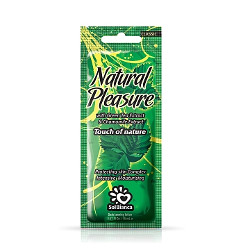 SOLBIANCA Крем для усиления загара с маслом авокадо, экстрактами зеленого чая, ромашки и витамином Е / Natural Pleasure 15 мл, фото 2