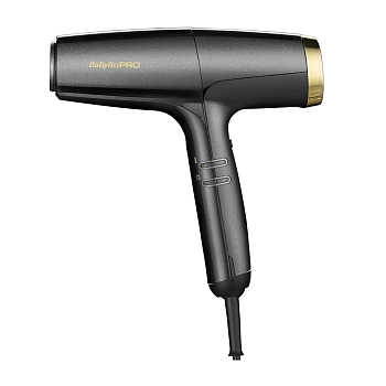 Фен BaByliss PRO Falco Grey/Gold, 2000Вт, 2 насадки