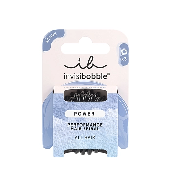 INVISIBOBBLE Резинка-браслет для волос / invisibobble POWER True Black (в картоне), фото 2
