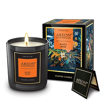 AREON Свеча ароматическая, черный мускус / HOME PERFUMES Black Musk 600 гр, фото 2