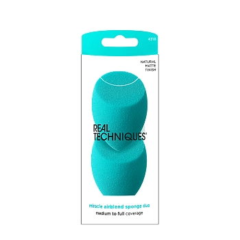 Набор спонжей для макияжа, 2 шт / Real Techniques Miracle Airblend Sponges