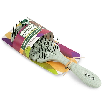 KOSMO SHTUCHKI Расчёска лепестковая малая 5438-M2, зеленая / KOSMO SHTUCHKI, фото 2