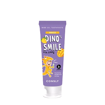 Паста зубная детская гелевая c ксилитом и вкусом манго / Consly Dino's Smile 60 гр