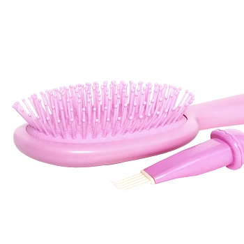 SOLOMEYA Расческа массажная для волос милый мишка, розовая / Cute Bear Massage Hair Brush Pink, фото 5
