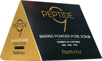 Скраб для очищения пор с комплексом из 9 пептидов, в пирамидках / BLACK SNAIL & PEPTIDE9 7 г х 25 шт