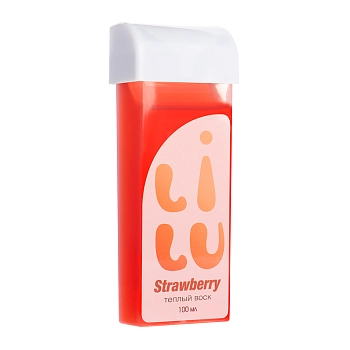 Воск тёплый в картридже, средней плотности Strawberry / LILU 100 мл